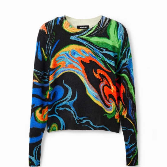 DESIGUAL PSYQUE MARBLED FINE-KNIT BY M.CHRISTIAN LACROIX - Picture 5 of 5